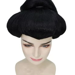 HPO Japanese Geisha Wig | Women's Black Wig | Premium Breathable Capless Cap 15 HPO Japanese Geisha Wig | Women's Black Wig | Premium Breathable Capless Cap