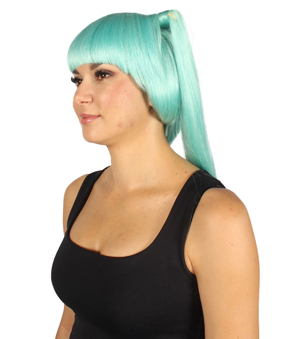 HPO Women's Bella Womens Wig Light Blue | Premium Breathable Capless Cap 2 HPO Women's Bella Womens Wig Light Blue | Premium Breathable Capless Cap