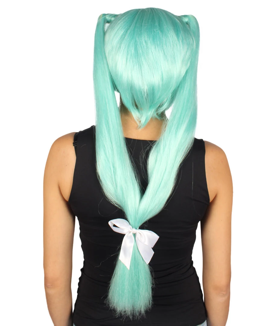 HPO Women's Bella Womens Wig Light Blue | Premium Breathable Capless Cap 4 HPO Women's Bella Womens Wig Light Blue | Premium Breathable Capless Cap