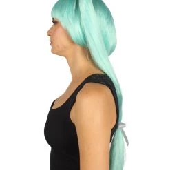 HPO Women's Bella Womens Wig Light Blue | Premium Breathable Capless Cap 11 HPO Women's Bella Womens Wig Light Blue | Premium Breathable Capless Cap