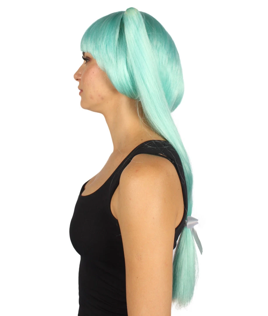 HPO Women's Bella Womens Wig Light Blue | Premium Breathable Capless Cap 3 HPO Women's Bella Womens Wig Light Blue | Premium Breathable Capless Cap