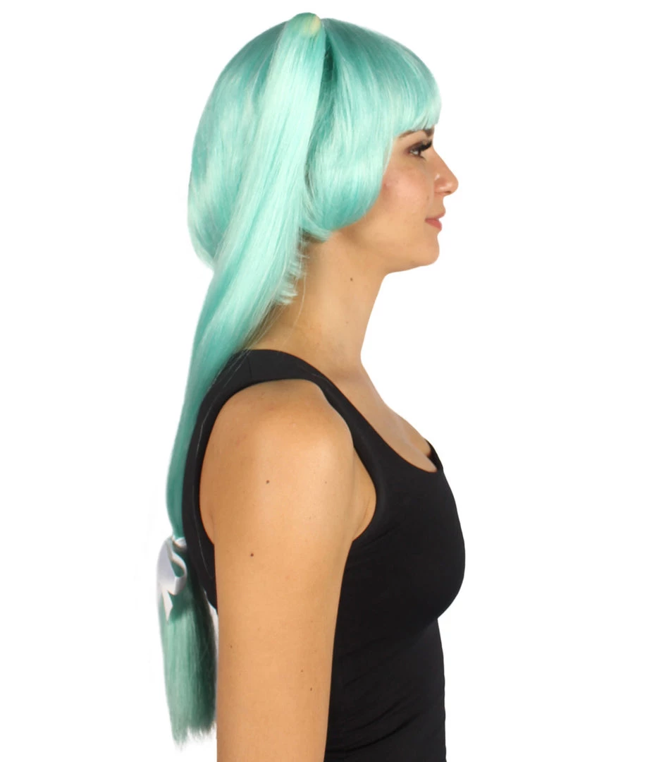 HPO Women's Bella Womens Wig Light Blue | Premium Breathable Capless Cap 5 HPO Women's Bella Womens Wig Light Blue | Premium Breathable Capless Cap