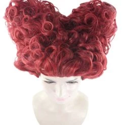 HPO Red Heart Shaped Womens Wig | Queen Wig | Premium Breathable Capless Cap Women's