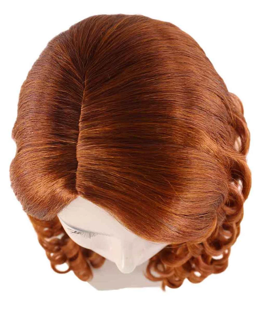 HPO Women Curly Brown Wig | Premium Breathable Capless Cap Women's 7 HPO Women Curly Brown Wig | Premium Breathable Capless Cap Women's