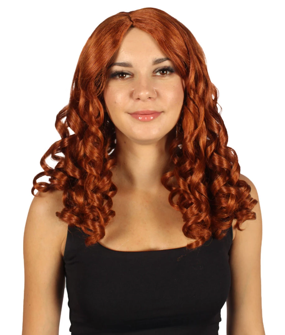 HPO Women Curly Brown Wig | Premium Breathable Capless Cap Women's 1 HPO Women Curly Brown Wig | Premium Breathable Capless Cap Women's