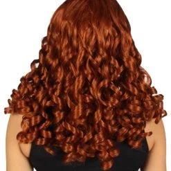HPO Women Curly Brown Wig | Premium Breathable Capless Cap Women's 12 HPO Women Curly Brown Wig | Premium Breathable Capless Cap Women's