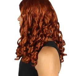 HPO Women Curly Brown Wig | Premium Breathable Capless Cap Women's 11 HPO Women Curly Brown Wig | Premium Breathable Capless Cap Women's