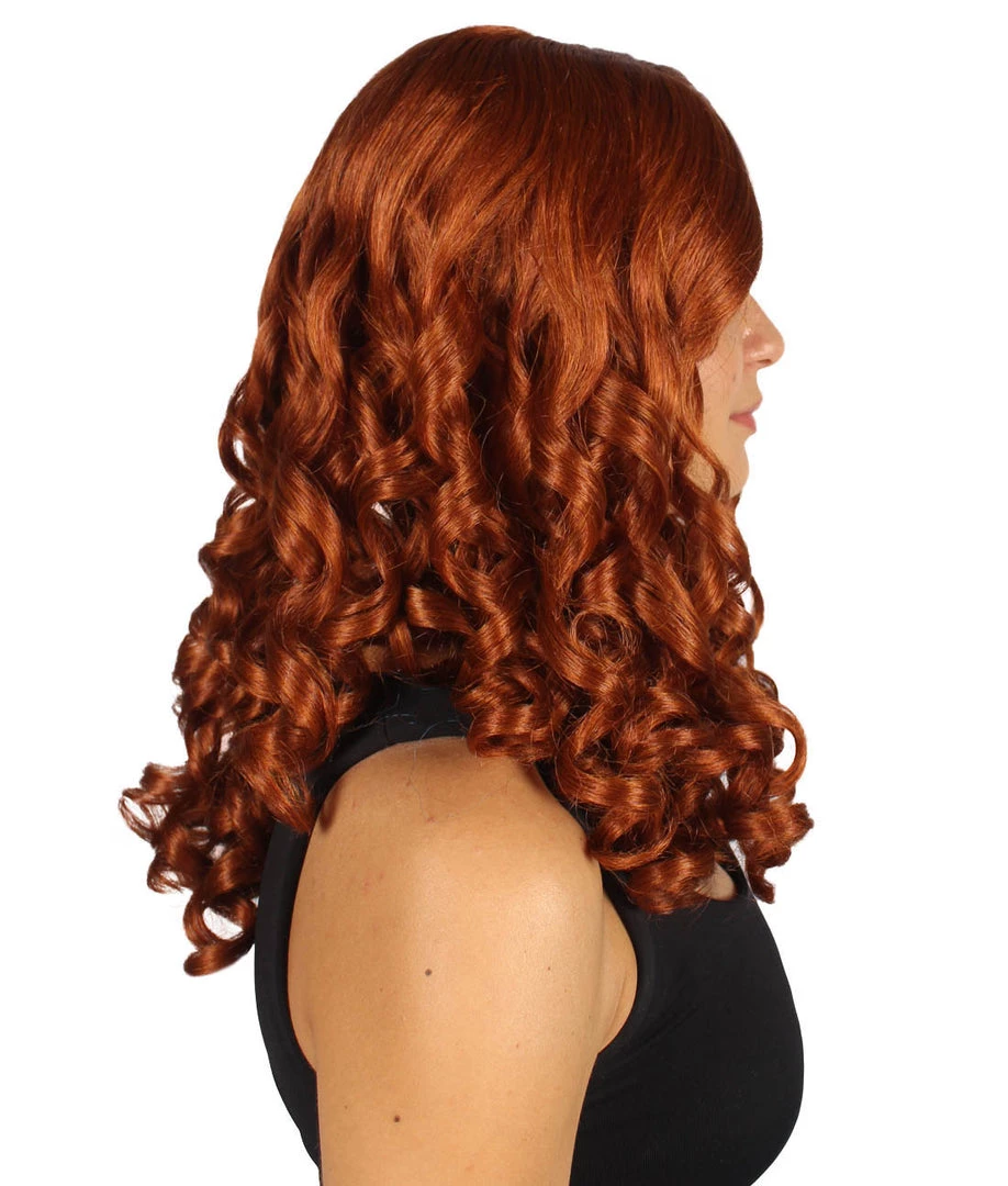 HPO Women Curly Brown Wig | Premium Breathable Capless Cap Women's 5 HPO Women Curly Brown Wig | Premium Breathable Capless Cap Women's