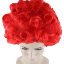HPO Women's Red Curly Queen Womens Wig | All Back Super Size Cosplay Wig | Premium Breathable Capless Cap 15 HPO Women's Red Curly Queen Womens Wig | All Back Super Size Cosplay Wig | Premium Breathable Capless Cap