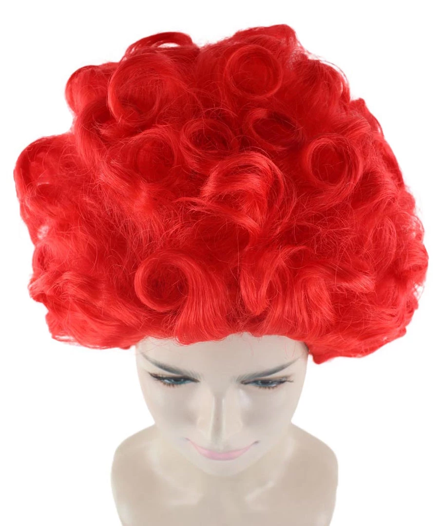 HPO Women's Red Curly Queen Womens Wig | All Back Super Size Cosplay Wig | Premium Breathable Capless Cap 7 HPO Women's Red Curly Queen Womens Wig | All Back Super Size Cosplay Wig | Premium Breathable Capless Cap