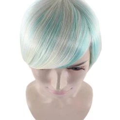 HPO Highlight Bob Womens Wig | Glamour Medium Cosplay Halloween Wig | Premium Breathable Capless Cap