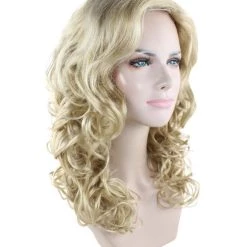 HPO Blonde Passion Womens Wig | Long Curly Glamour Cosplay Halloween Wig