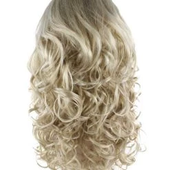 HPO Blonde Passion Womens Wig | Long Curly Glamour Cosplay Halloween Wig