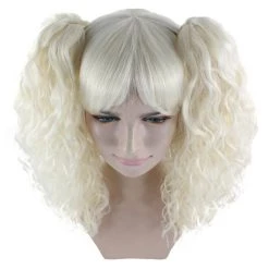 HPO Women's Adults Womens Wig | White TV/Movie Party Ready Fancy Cosplay Halloween Wig | Premium Breathable Capless Cap