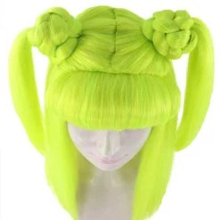 HPO Lime Twist Womens Wig | Yellow Green Crazy Hair Long Wig | Premium Breathable Capless Cap 15 HPO Lime Twist Womens Wig | Yellow Green Crazy Hair Long Wig | Premium Breathable Capless Cap