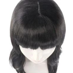 HPO Long Wavy Black Womens Wig | Natural Looking Wig | Premium Breathable Capless Cap