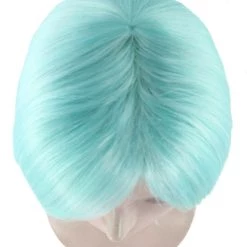 HPO Lt Blue Short Party Womens Wig | Fancy Party Event Ready Halloween Wig | Premium Breathable Capless Cap 15 HPO Lt Blue Short Party Womens Wig | Fancy Party Event Ready Halloween Wig | Premium Breathable Capless Cap
