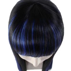 HPO Women's Glamour Witch Womens Wig | Blue Black Sexy Cosplay Party Halloween Wig | Premium Breathable Capless Cap 15 HPO Women's Glamour Witch Womens Wig | Blue Black Sexy Cosplay Party Halloween Wig | Premium Breathable Capless Cap