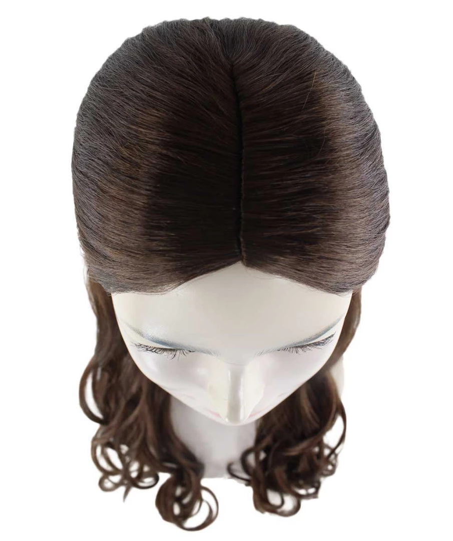 HPO Adults Women's Long Wavy Wigs | Dark Brown Coaplay Wigs | Premium Breathable Capless Cap 7 HPO Adults Women's Long Wavy Wigs | Dark Brown Coaplay Wigs | Premium Breathable Capless Cap