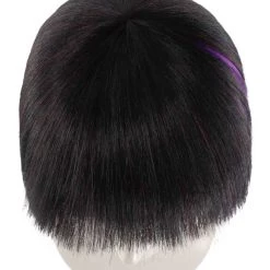 HPO Super Model Black & Purple Bob Womens Wig | Bob Party Ready Fancy Cosplay Halloween Wig | Premium Breathable Capless Cap Women's 15 HPO Super Model Black & Purple Bob Womens Wig | Bob Party Ready Fancy Cosplay Halloween Wig | Premium Breathable Capless Cap Women's