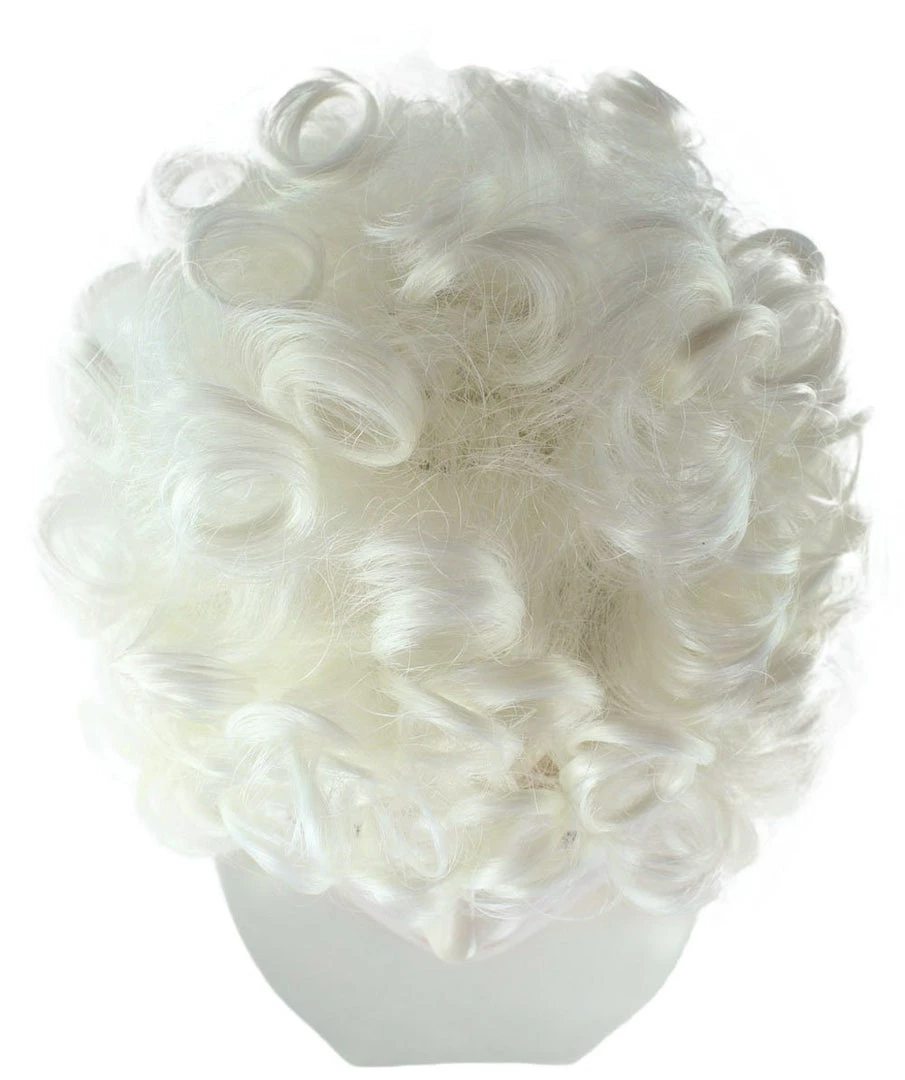 HPO Women's Colonial Curly Wig | White Holiday Party Wig | Premium Breathable Capless Cap 7 HPO Women's Colonial Curly Wig | White Holiday Party Wig | Premium Breathable Capless Cap