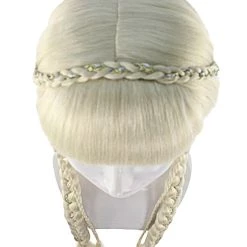 HPO Blonde Braided Renaissance Womens Wig | Historical Period Wig | Premium Breathable Capless Cap 15 HPO Blonde Braided Renaissance Womens Wig | Historical Period Wig | Premium Breathable Capless Cap