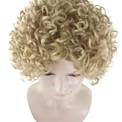 HPO 70's Funky Afro Unisex Wig | Blonde Retro Wig | Premium Breathable Capless Cap