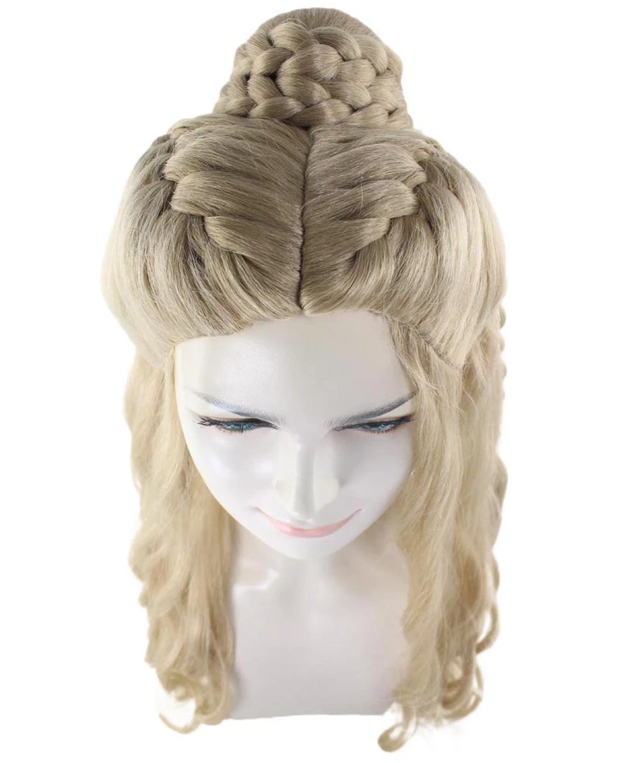 HPO Womens Queen Wig | Blonde Cosplay Wig | Premium Breathable Capless Cap Women's 7 HPO Womens Queen Wig | Blonde Cosplay Wig | Premium Breathable Capless Cap Women's