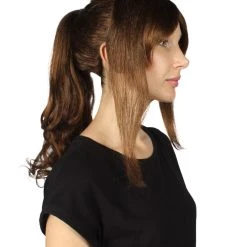 HPO Women Cosplay Brown Wig | Premium Breathable Capless Cap 13 HPO Women Cosplay Brown Wig | Premium Breathable Capless Cap