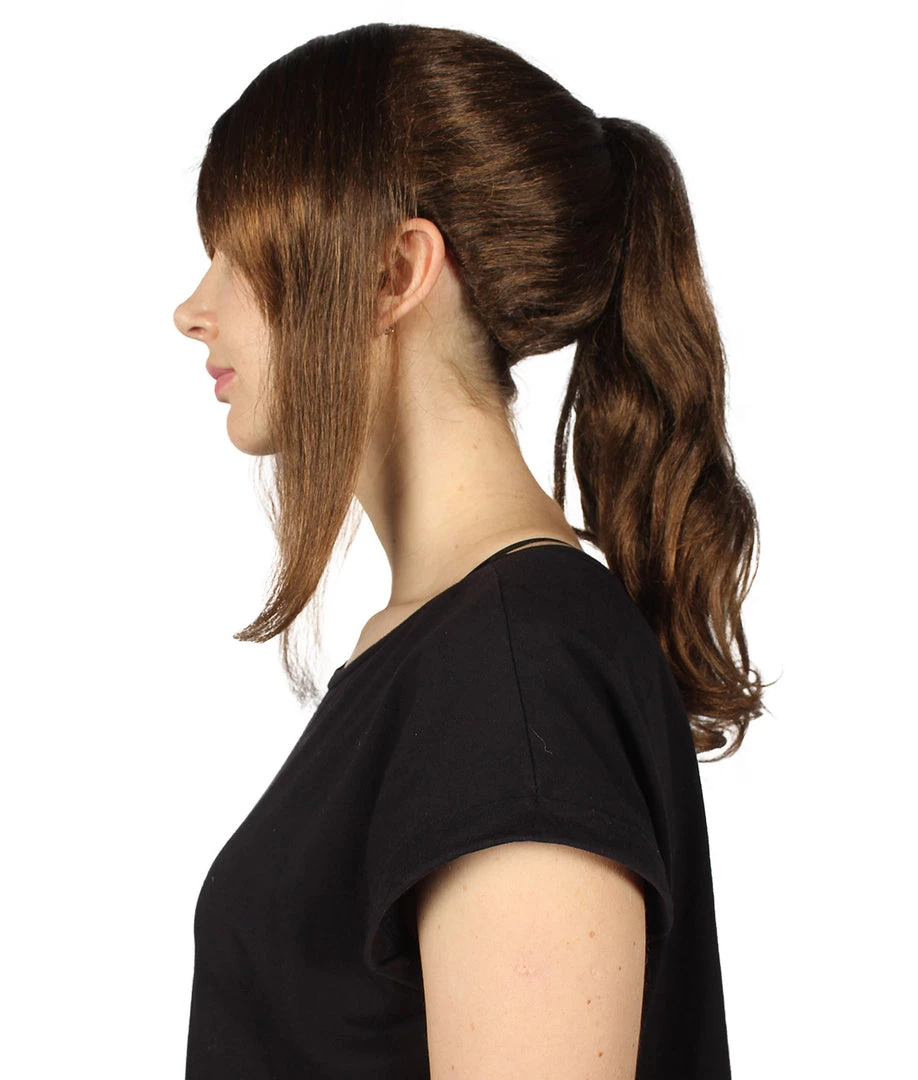 HPO Women Cosplay Brown Wig | Premium Breathable Capless Cap 3 HPO Women Cosplay Brown Wig | Premium Breathable Capless Cap