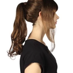 HPO Women Cosplay Brown Wig | Premium Breathable Capless Cap 12 HPO Women Cosplay Brown Wig | Premium Breathable Capless Cap