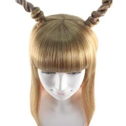 HPO Women's Mixed Brown Color Anime Cosplay Womens Wig | Fancy Party Event Ready Halloween Wig | Premium Breathable Capless Cap