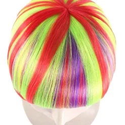 HPO Womens Rainbow Bob Wig | Colorful Party Ready Fancy Cosplay Halloween Wig | Premium Breathable Capless Cap Women's 15 HPO Womens Rainbow Bob Wig | Colorful Party Ready Fancy Cosplay Halloween Wig | Premium Breathable Capless Cap Women's