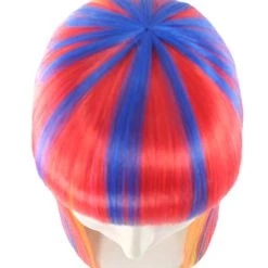 HPO Womens Rainbow Bob Wig | Party Ready Fancy Cosplay Halloween Wig | Premium Breathable Capless Cap