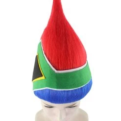 FLAGWIGS Women's South Africa Flag Troll Wig | National Pride Multicolor Sport Wig | Premium Breathable Capless Cap 15 FLAGWIGS Women's South Africa Flag Troll Wig | National Pride Multicolor Sport Wig | Premium Breathable Capless Cap