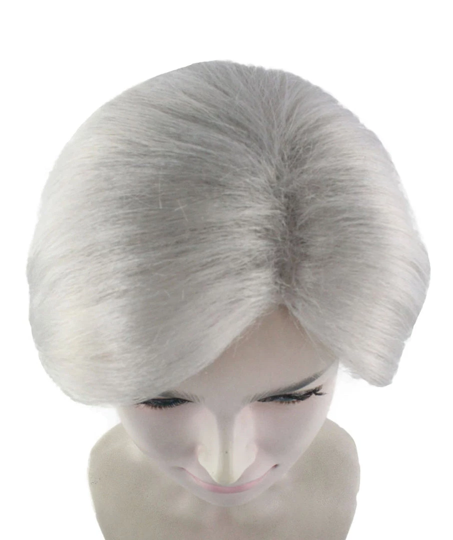 HPO Old Lady Grey Womens Wig | White Grandma Cosplay Halloween Wig | Premium Breathable Capless Cap 7 HPO Old Lady Grey Womens Wig | White Grandma Cosplay Halloween Wig | Premium Breathable Capless Cap
