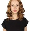 HPO Women's Medium Wavy Cosplay Brown Womens Wig | Premium Breathable Capless Cap