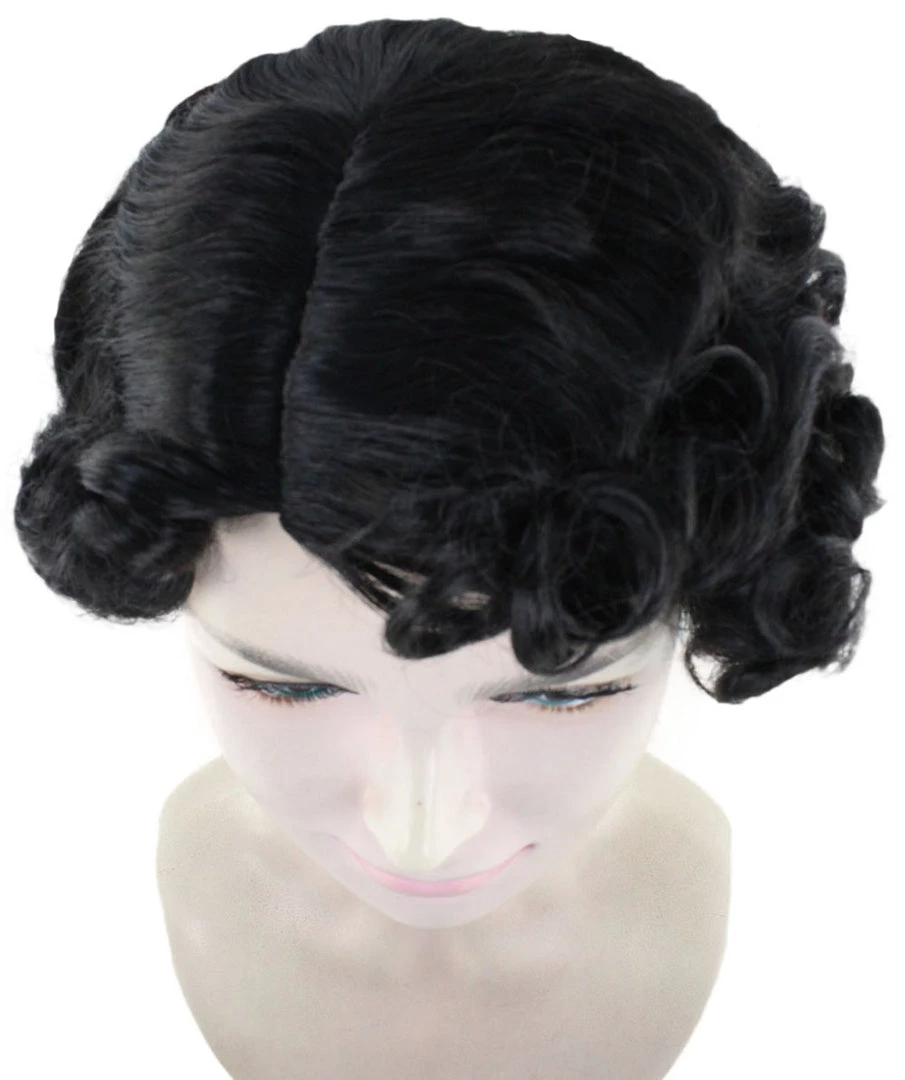 HPO 20's Flapper Womens Wig | Black Vintage Wig | Premium Breathable Capless Cap 7 HPO 20's Flapper Womens Wig | Black Vintage Wig | Premium Breathable Capless Cap