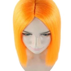 HPO Glamour Womens Wig | Orange Stage/Event Fancy Halloween Wig | Premium Breathable Capless Cap 15 HPO Glamour Womens Wig | Orange Stage/Event Fancy Halloween Wig | Premium Breathable Capless Cap