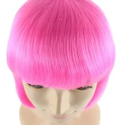 HPO Womens Pink Lady Bob Wig | Modern Bob Medium Cosplay Halloween Wig | Premium Breathable Capless Cap Men's