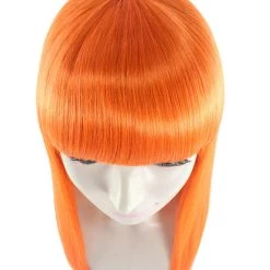 HPO Long Bob Womens Wig | Fancy Party Event Ready Halloween Wig (Lots Of Color Options) | Premium Breathable Capless Cap