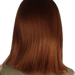 HPO Womens Medium Bob Wigs | Burgundy Cosplay Halloween Wigs | Premium Breathable Capless Cap 11 HPO Womens Medium Bob Wigs | Burgundy Cosplay Halloween Wigs | Premium Breathable Capless Cap