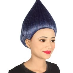 HPO Women's Dwarf Wig | Navy Blue Cosplay Wig | Premium Breathable Capless Cap