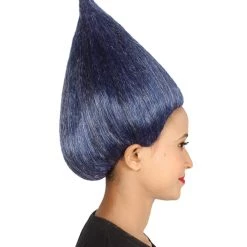 HPO Women's Dwarf Wig | Navy Blue Cosplay Wig | Premium Breathable Capless Cap