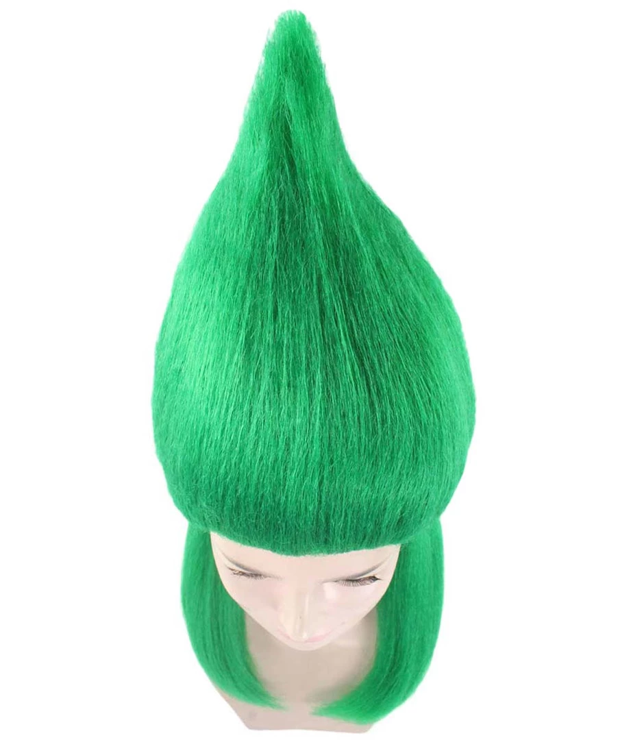 HPO Green Womens Wig | Fancy Halloween Wig With Ponytails | Premium Breathable Capless Cap Women's 7 HPO Green Womens Wig | Fancy Halloween Wig With Ponytails | Premium Breathable Capless Cap Women's