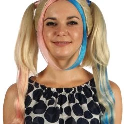 HPO Women's Womens Medium Rag Doll Wigs | Multicolored Cosplay Halloween Wigs | Premium Breathable Capless Cap