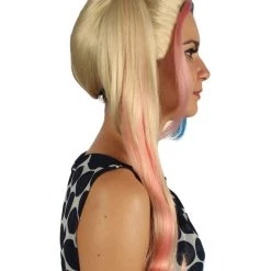 HPO Women's Womens Medium Rag Doll Wigs | Multicolored Cosplay Halloween Wigs | Premium Breathable Capless Cap 13 HPO Women's Womens Medium Rag Doll Wigs | Multicolored Cosplay Halloween Wigs | Premium Breathable Capless Cap