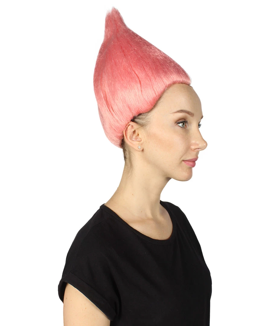 HPO Women's Womens Pink & Blue Two-tone Troll Wig | Premium Breathable Capless Cap 6 HPO Women's Womens Pink & Blue Two-tone Troll Wig | Premium Breathable Capless Cap