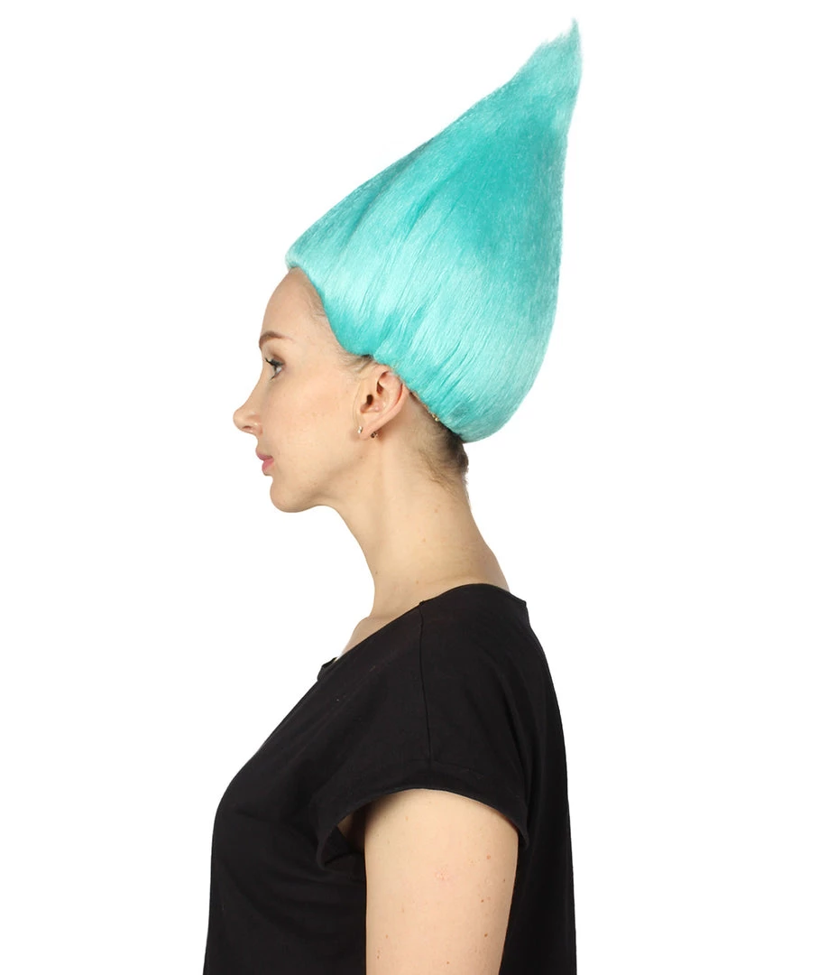 HPO Women's Womens Pink & Blue Two-tone Troll Wig | Premium Breathable Capless Cap 3 HPO Women's Womens Pink & Blue Two-tone Troll Wig | Premium Breathable Capless Cap