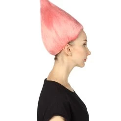 HPO Women's Womens Pink & Blue Two-tone Troll Wig | Premium Breathable Capless Cap 16 HPO Women's Womens Pink & Blue Two-tone Troll Wig | Premium Breathable Capless Cap